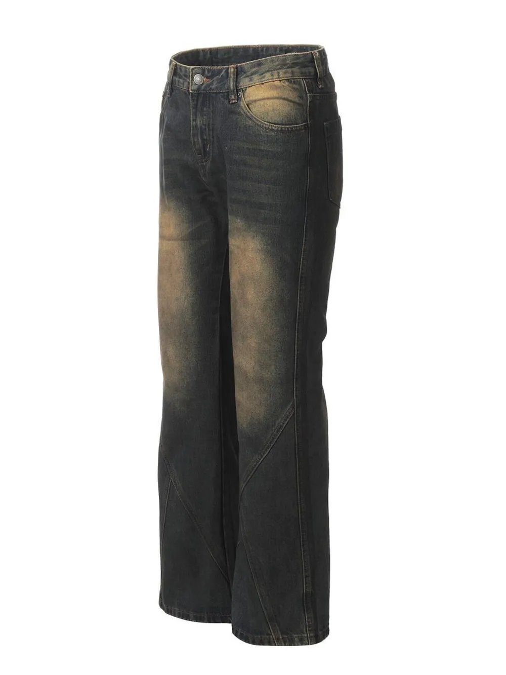 Men's Washed Flare Jeans, image 2