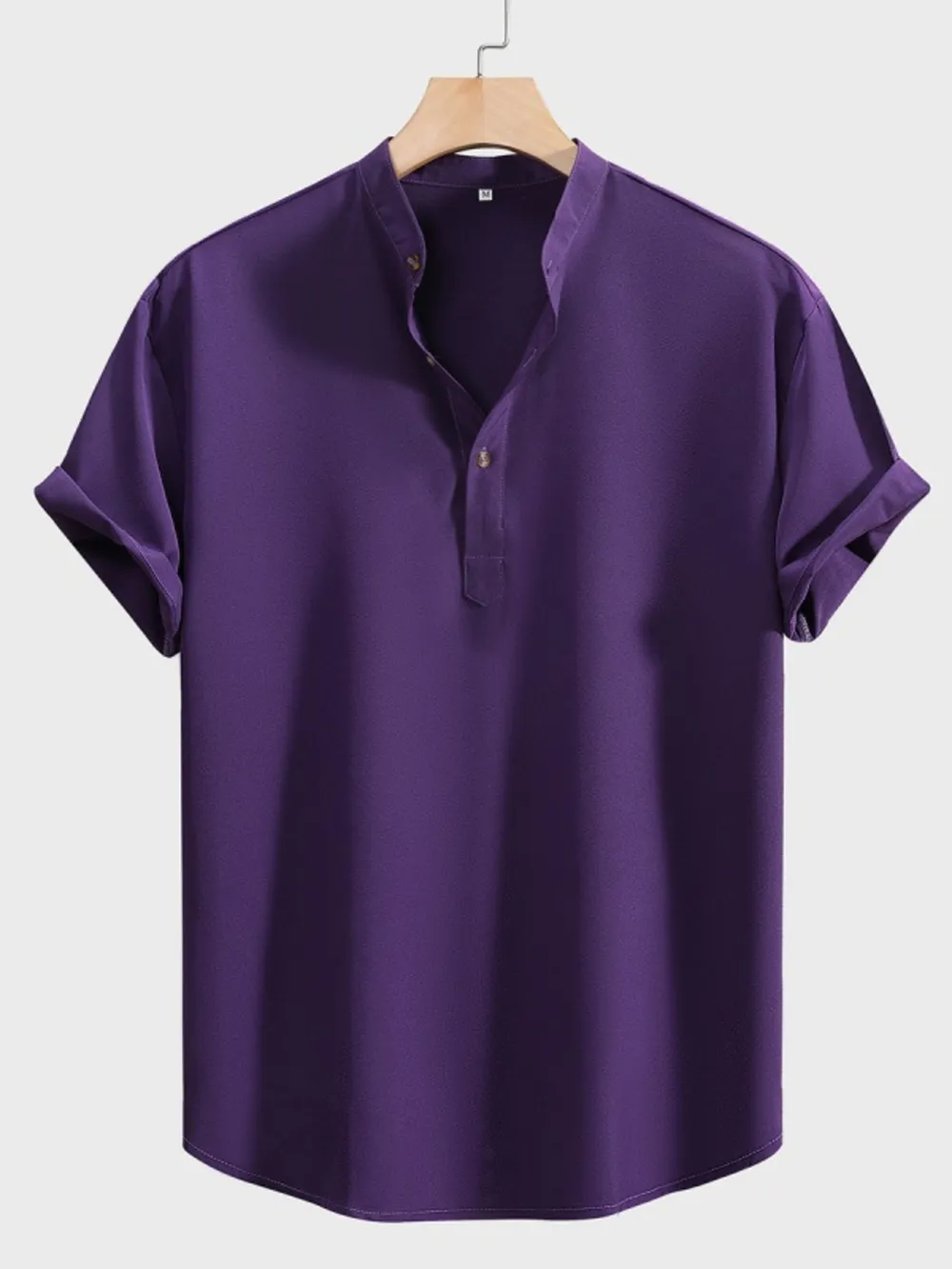 Men's Button Detail Short Sleeve Shirt, image 8