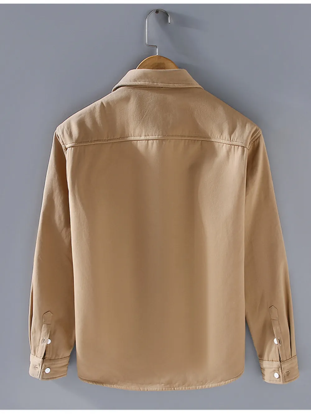 Men's Plus Size Button Up Long Sleeve Shirt, image 9