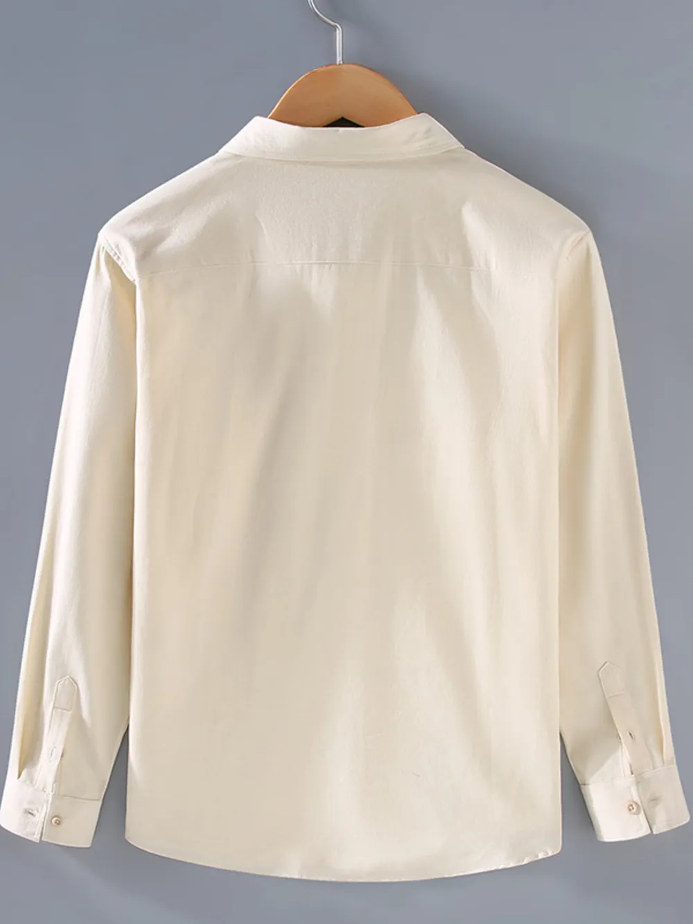 Men's Plus Size Button Up Long Sleeve Shirt, image 2