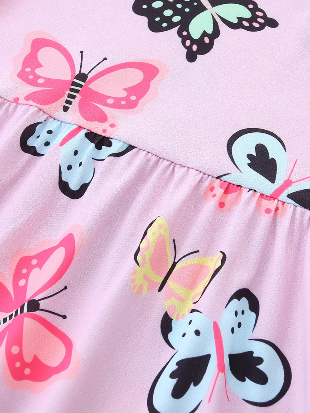 Children's Butterfly Print Casual Dress, image 4