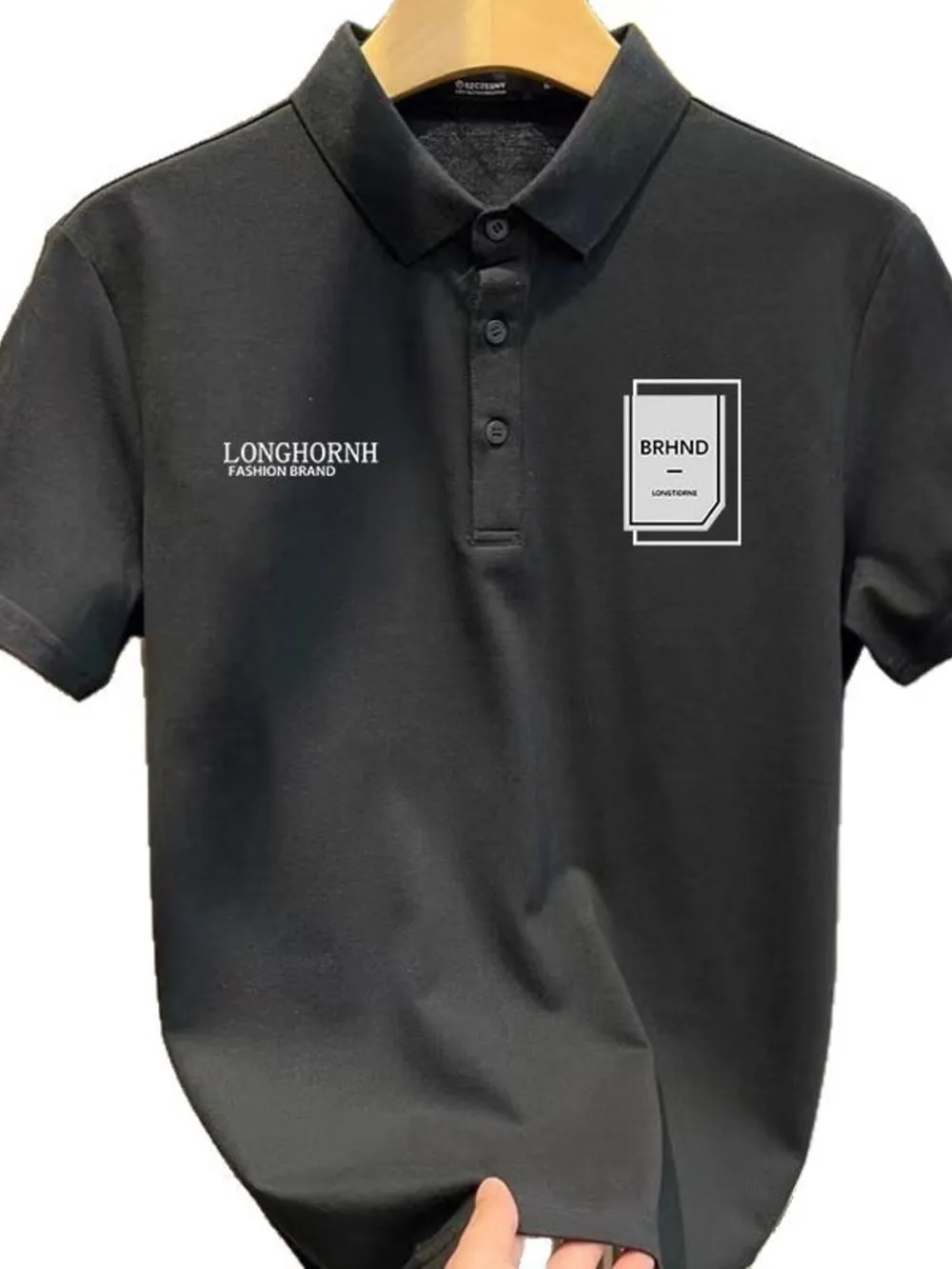 Men's Plus Size Short Sleeve Graphic Polo, image 6