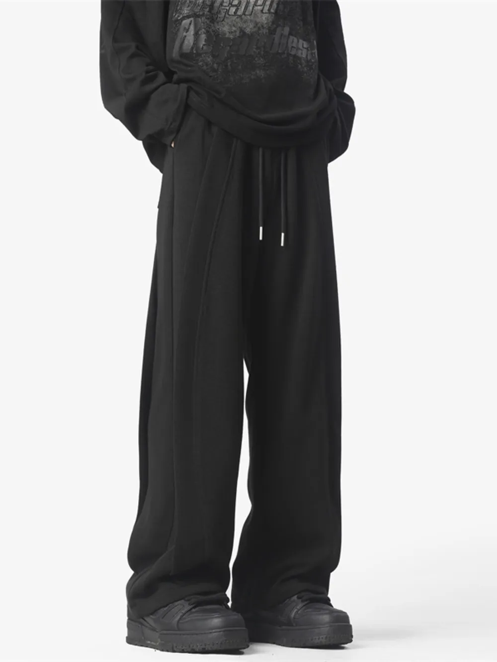 Men's Full Size Loose Fit Drawstring Pants Plus Size