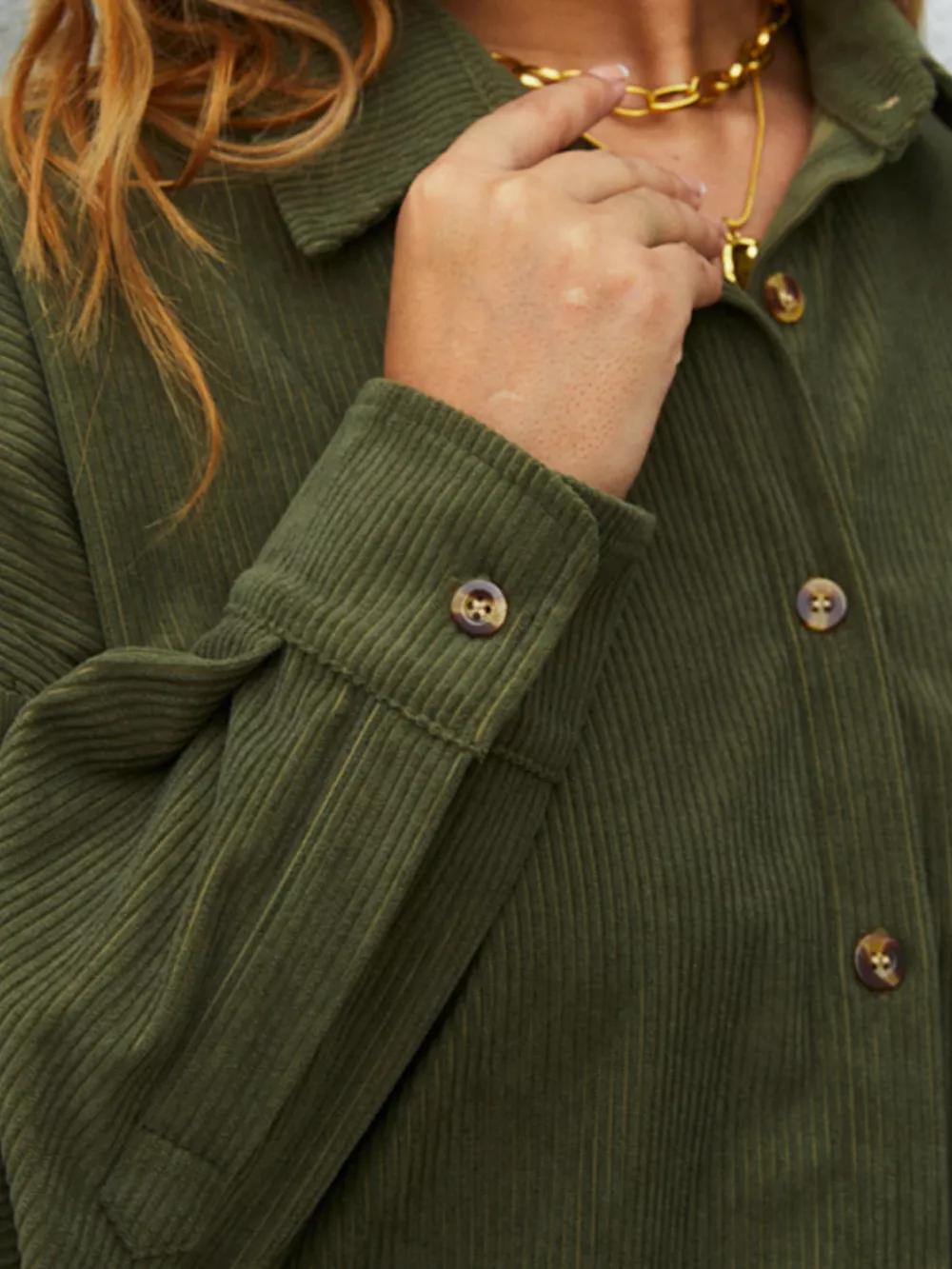 Corduroy Button-Up Shirt, image 4