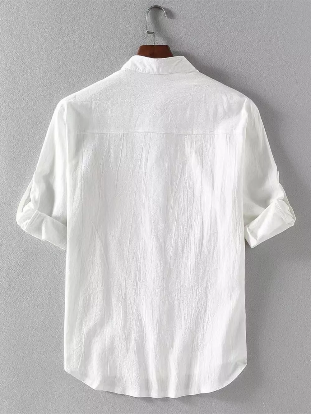 Men's Plus Size Casual Button Up Long Sleeve Shirt, image 4