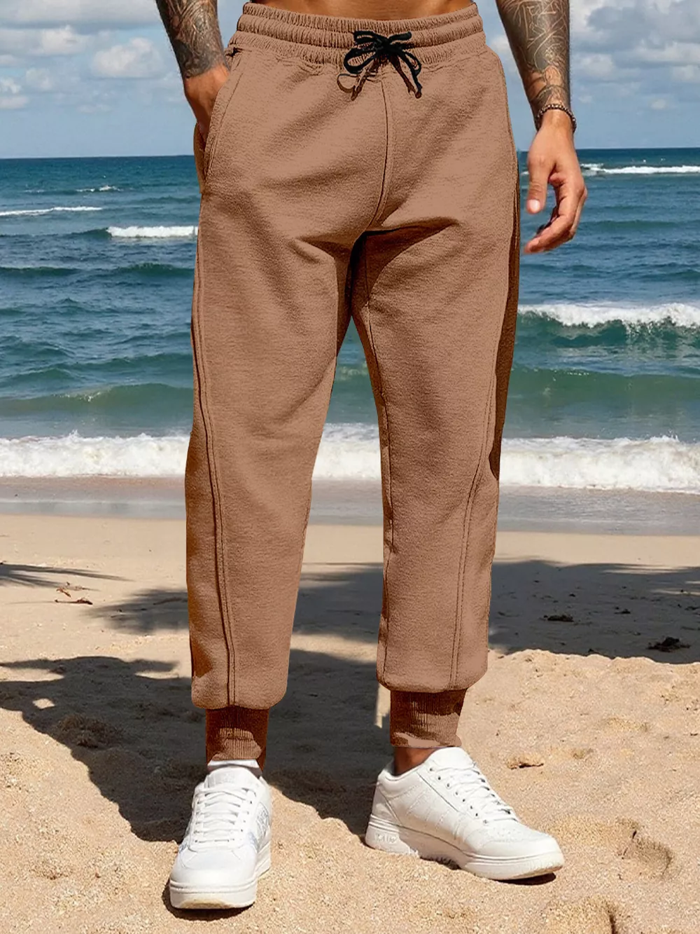 Men's Full Size Casual Drawstring Joggers Plus Size, image 3