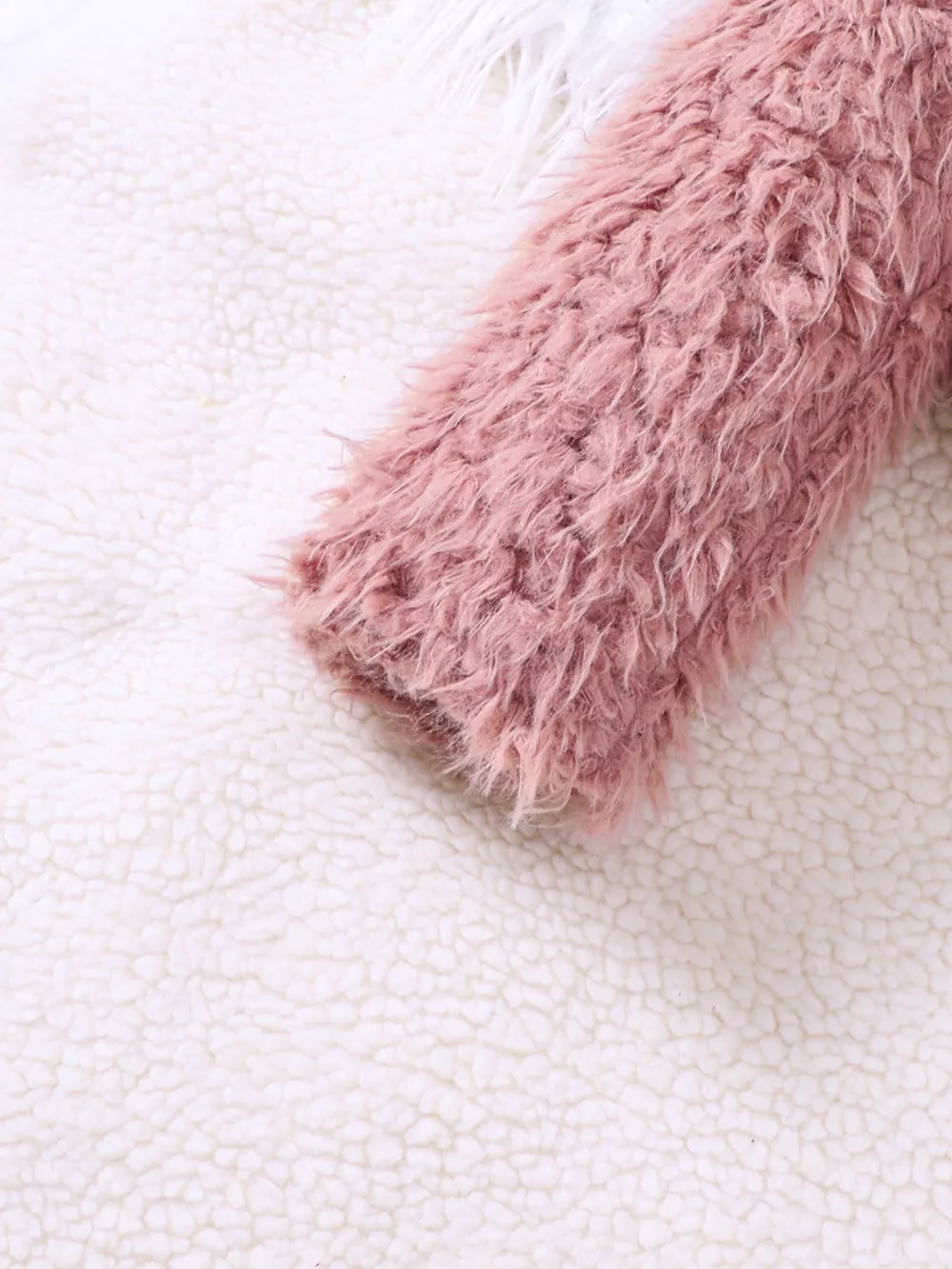 Children's Faux Fur Jacket & Ribbed Dress Set, image 4
