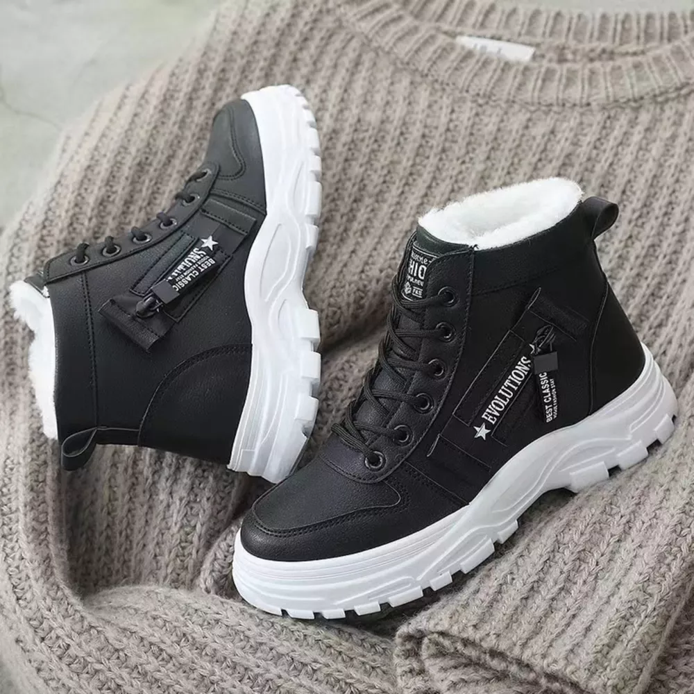 Lace Up Warm Ankle Boots, image 6