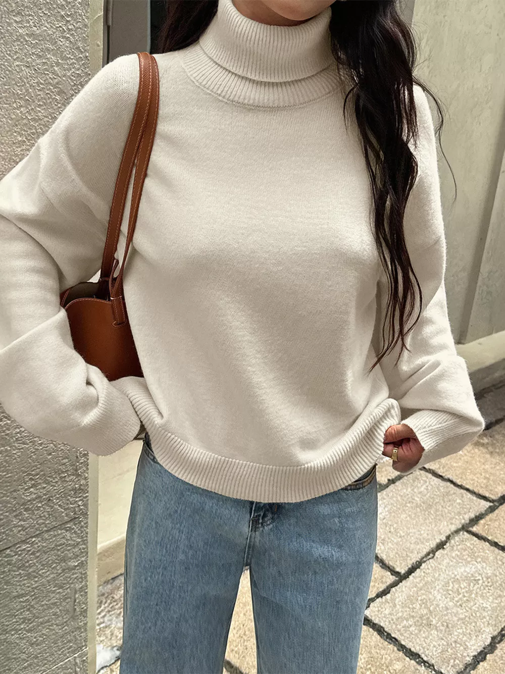 Turtleneck Long Sleeve Sweater, image 10