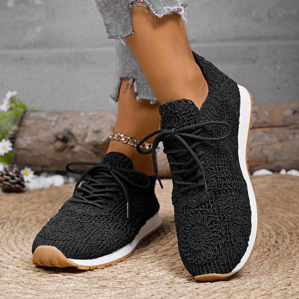 Round Toe Lace Up Sneakers, image 9