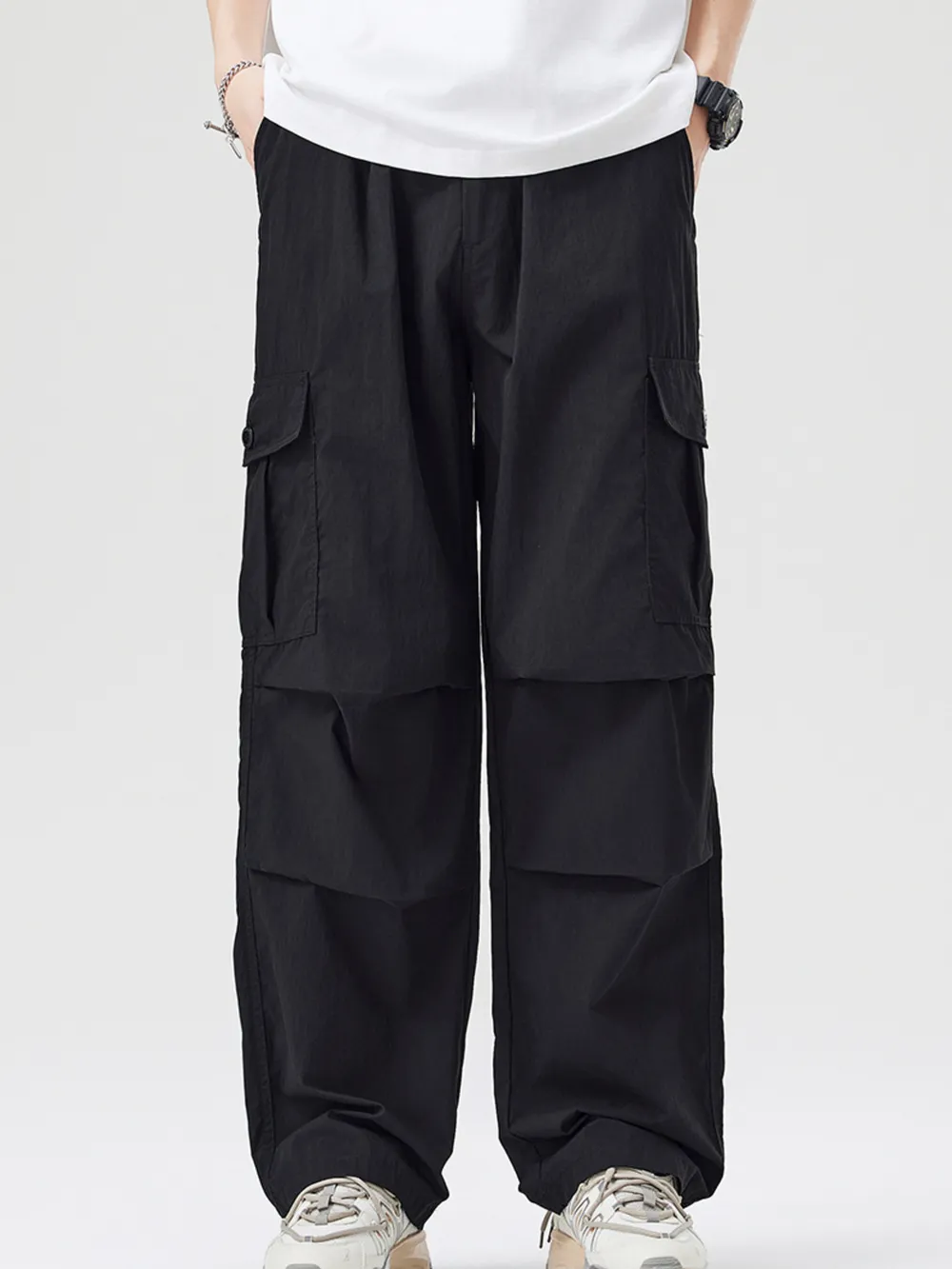 Men's Full Size Loose Fit Cargo Pants Plus Size