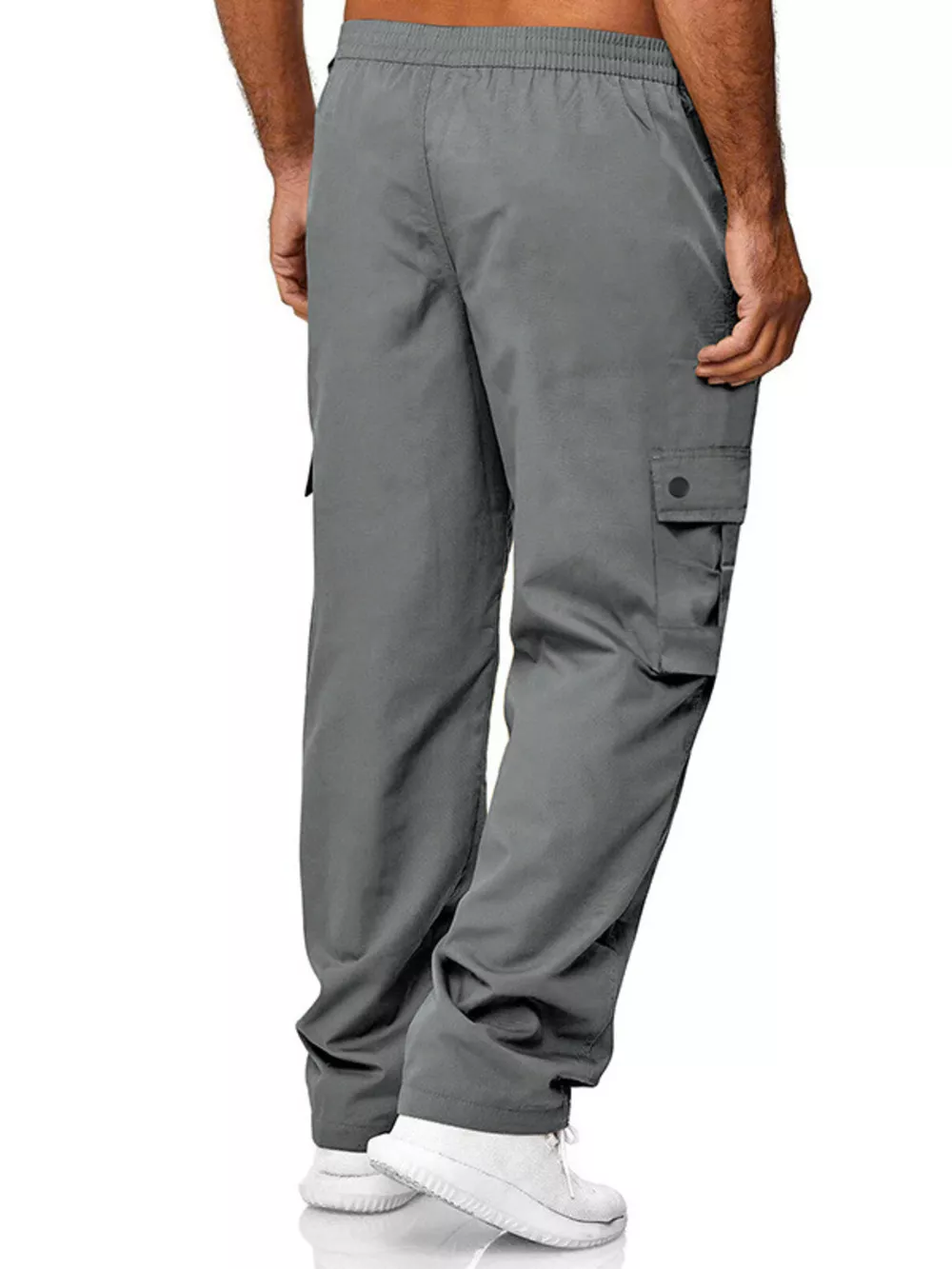Men's Full Size Cargo Pants with Drawstring Waist Plus Size, image 10