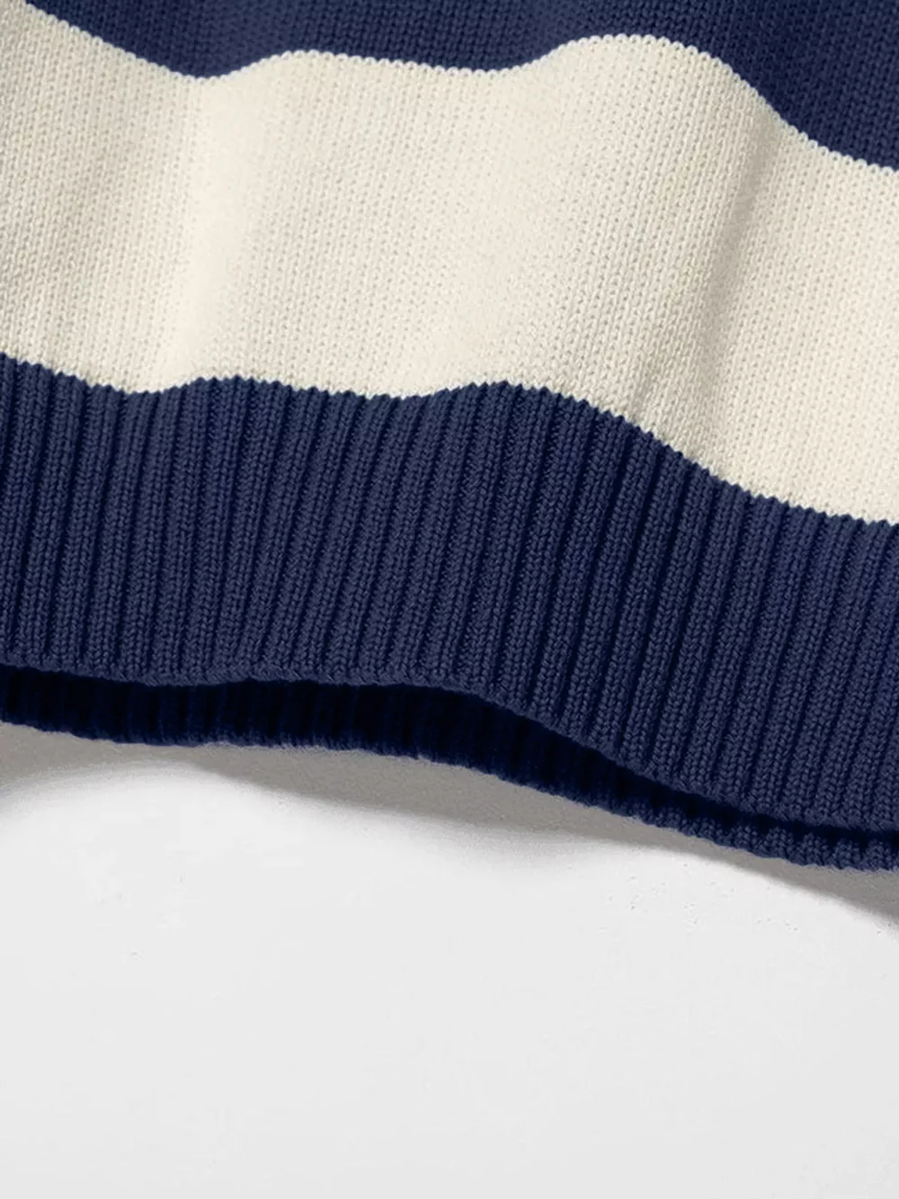 Nautical Striped Round Neck Sweater, image 5