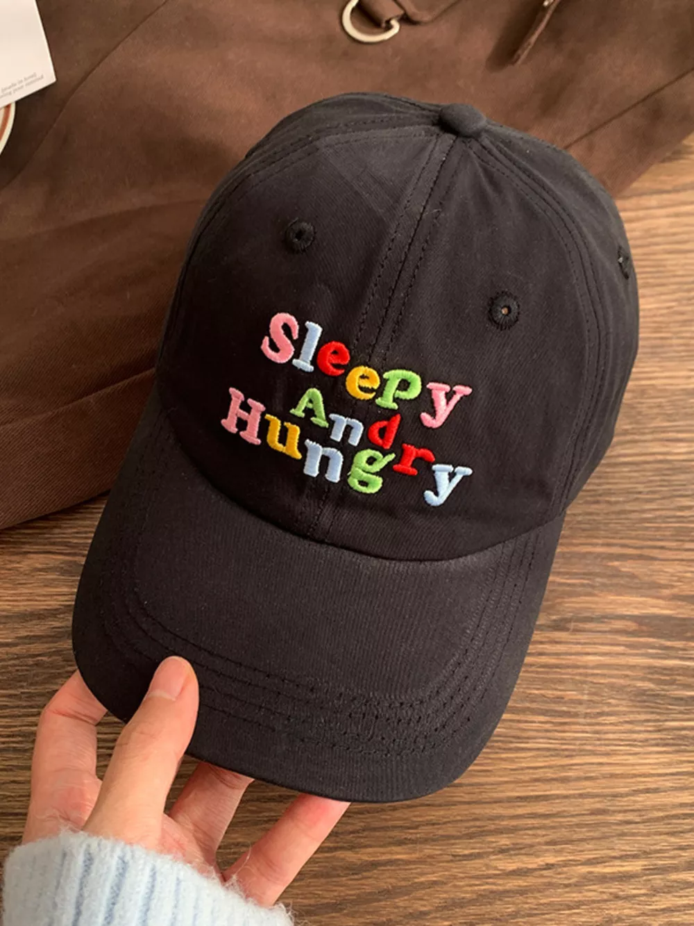 Letter Embroidered Baseball Cap, image 3
