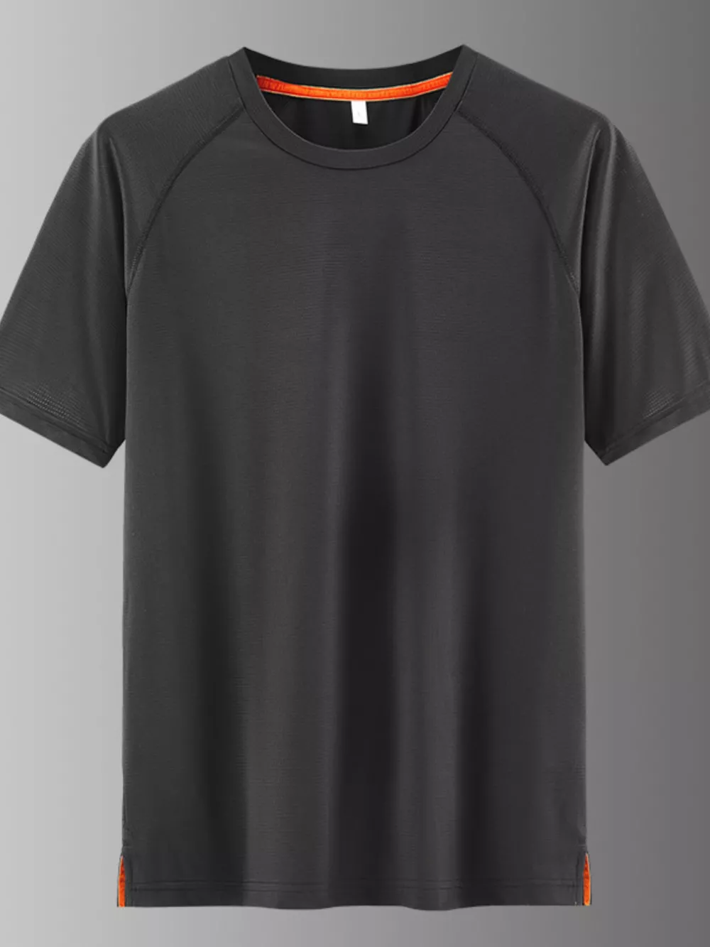 Men's Plus Size Round Neck Quick-Dry Active T-Shirt
