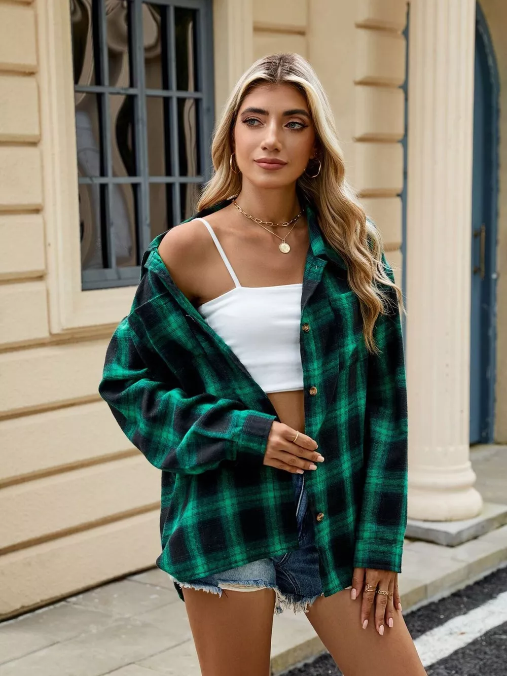 Plaid Button Up Shirt, image 22