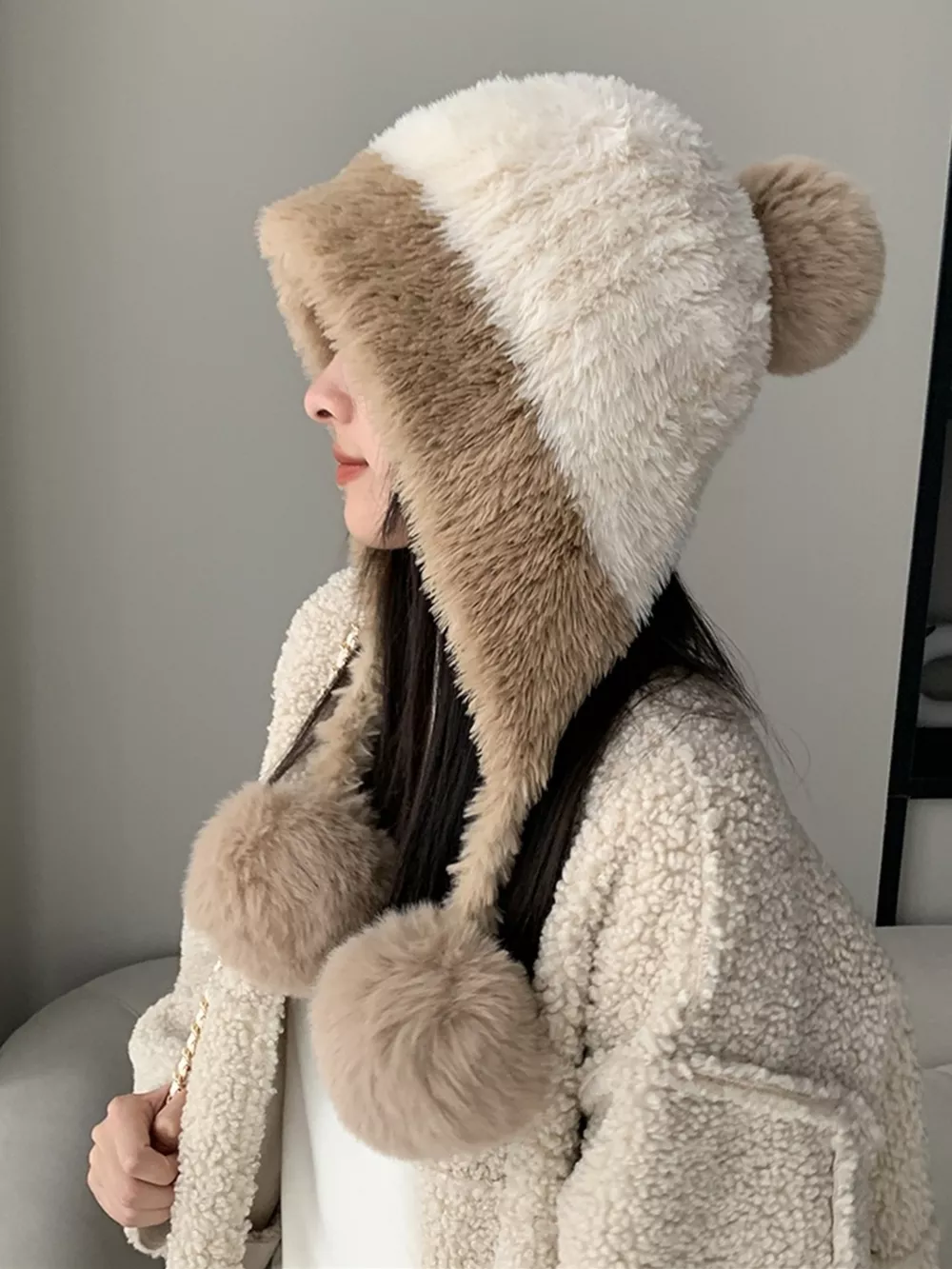 Plush Pom-pom Hat, image 2