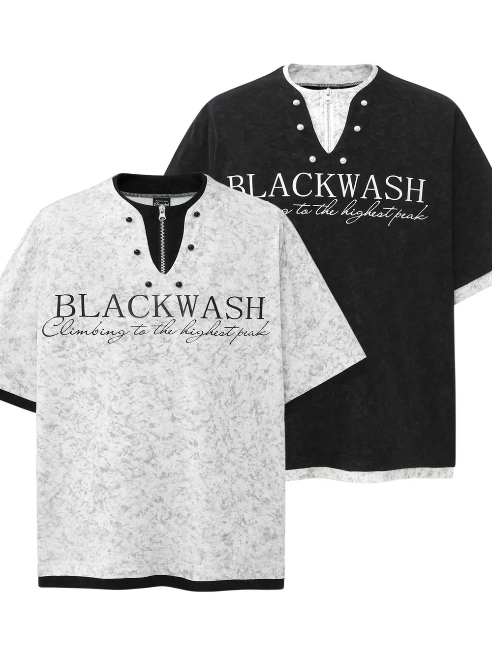Men's Letter Graphic Round Neck Short Sleeve Contrast Trim T-Shirt, image 7