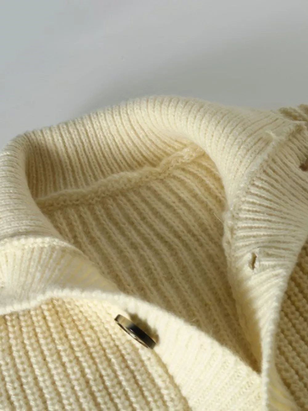 Men's Plus Size Stand-Collar Ribbed Knit Button-Down Cardigan, image 5