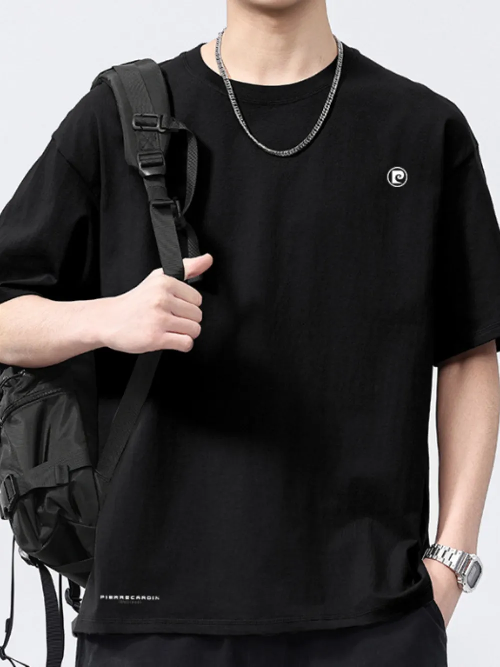 Men's Full Size Oversized Round Neck Short Sleeve T-Shirt Plus Size