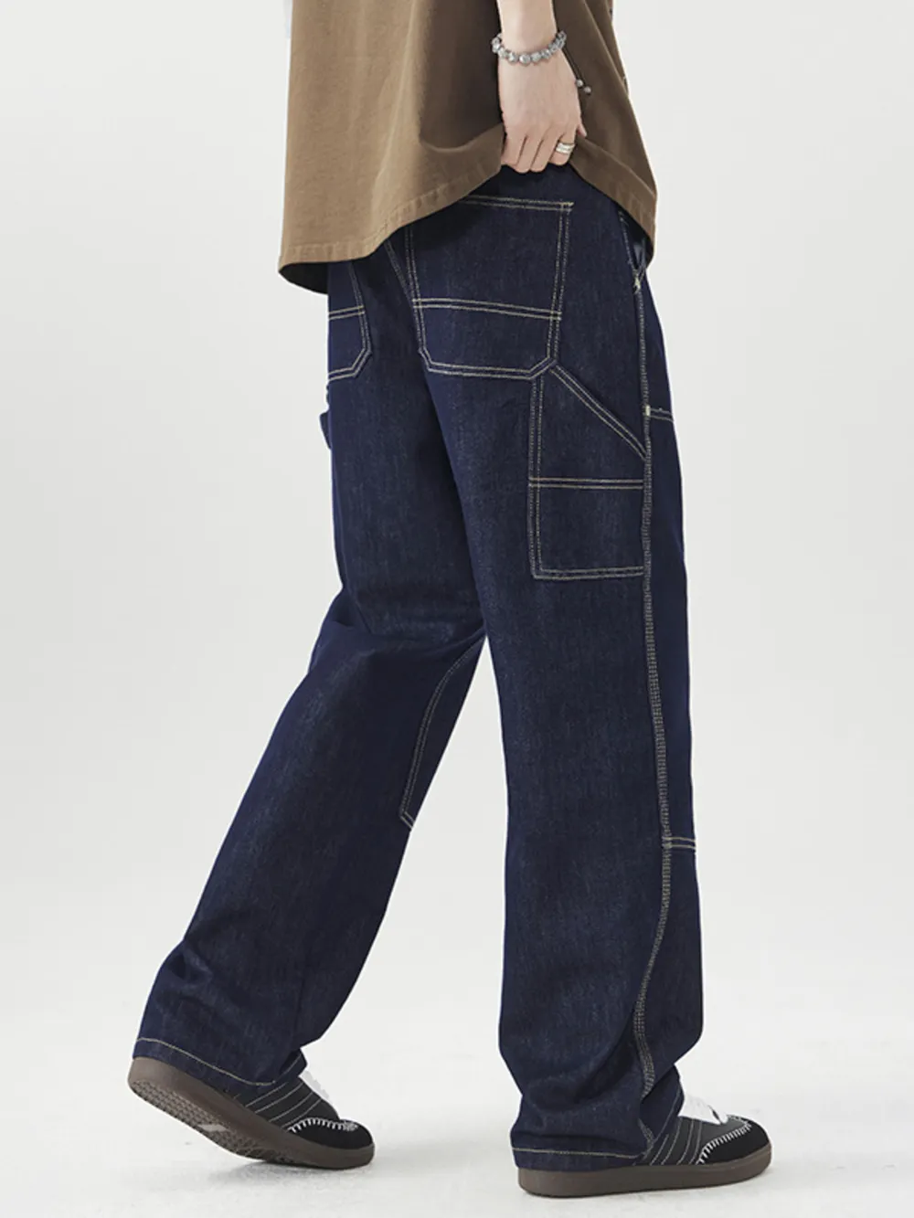 Men's Wide Leg Jeans, image 4