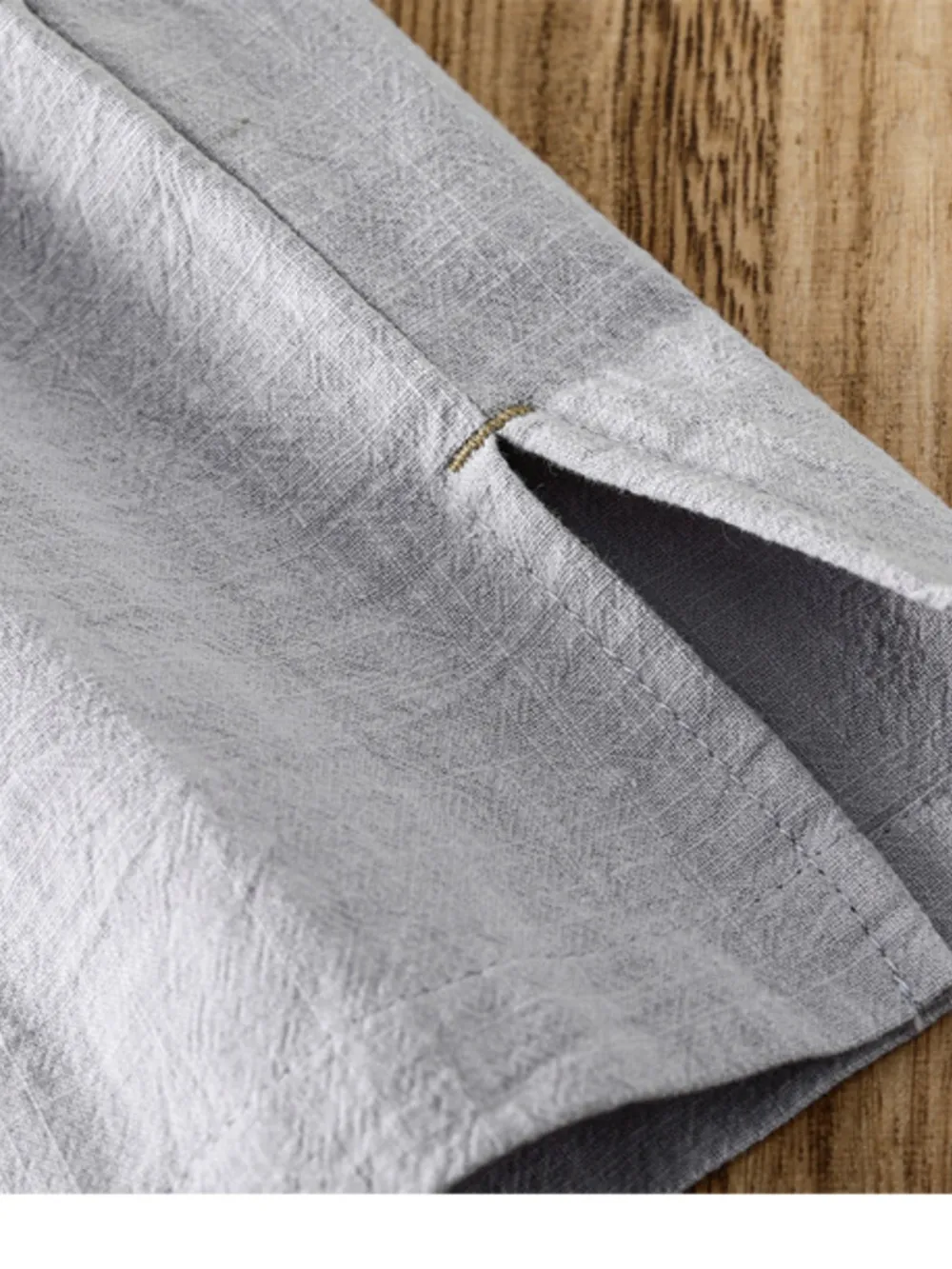 Men's Plus Size Short Sleeve Button Detail Blouse, image 6