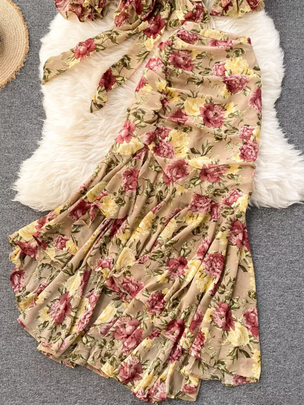 Floral Print Crop Top and Skirt Set, image 18