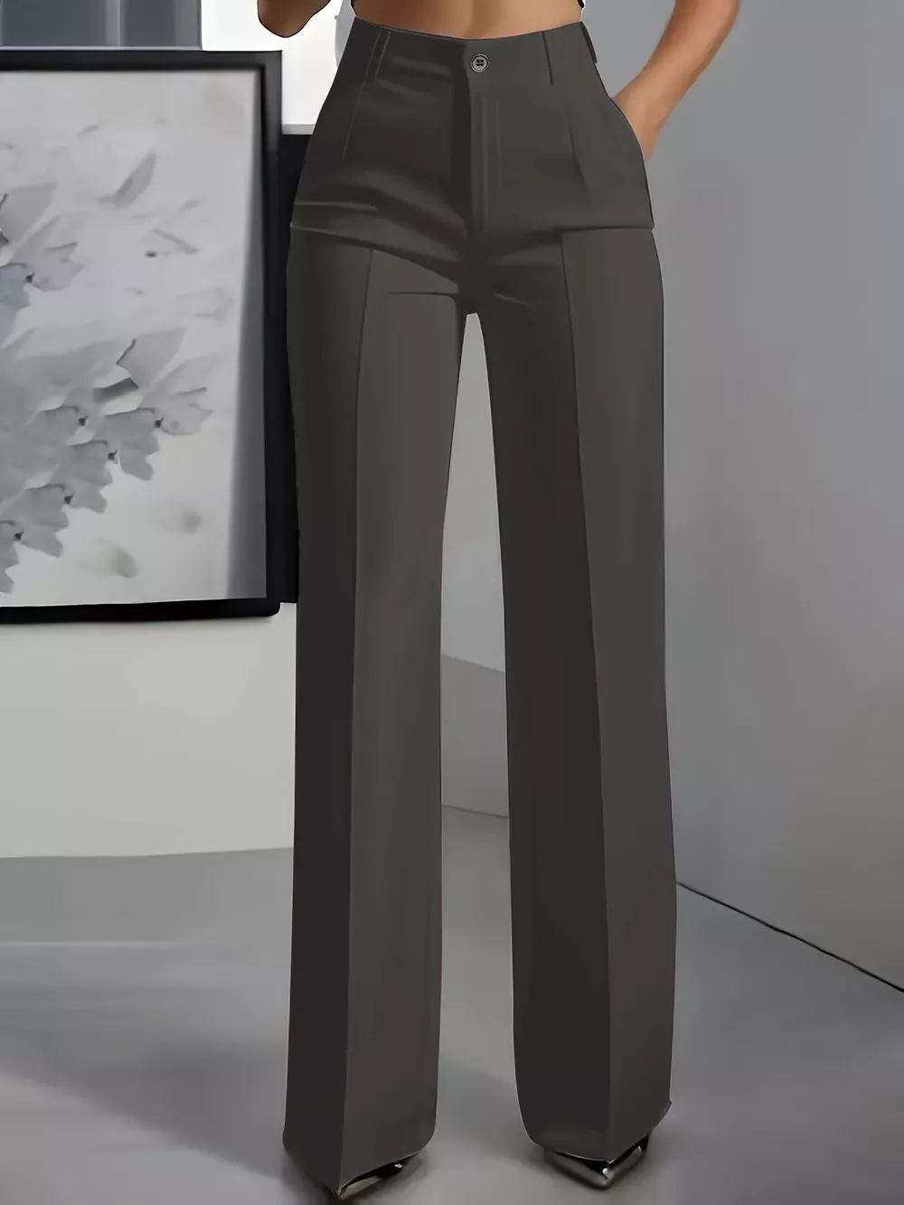 Full Size High-Waisted Wide-Leg Pants Plus Size, image 7