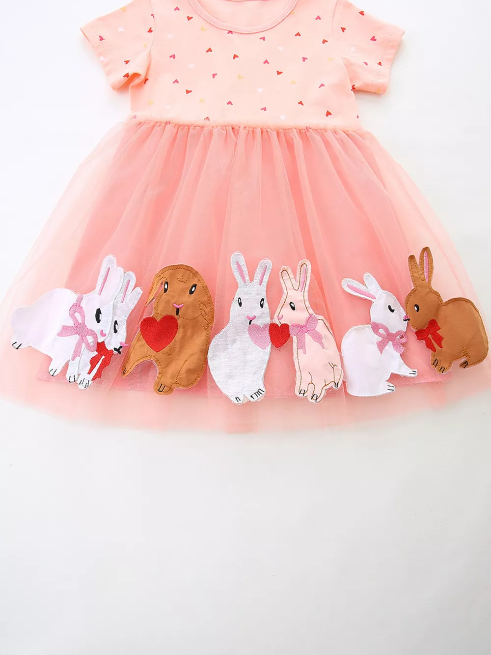 Children's Bunny Applique Tulle Dress, image 4