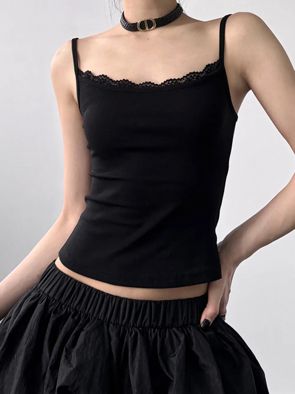 Lace Trim Cami Top, image 10