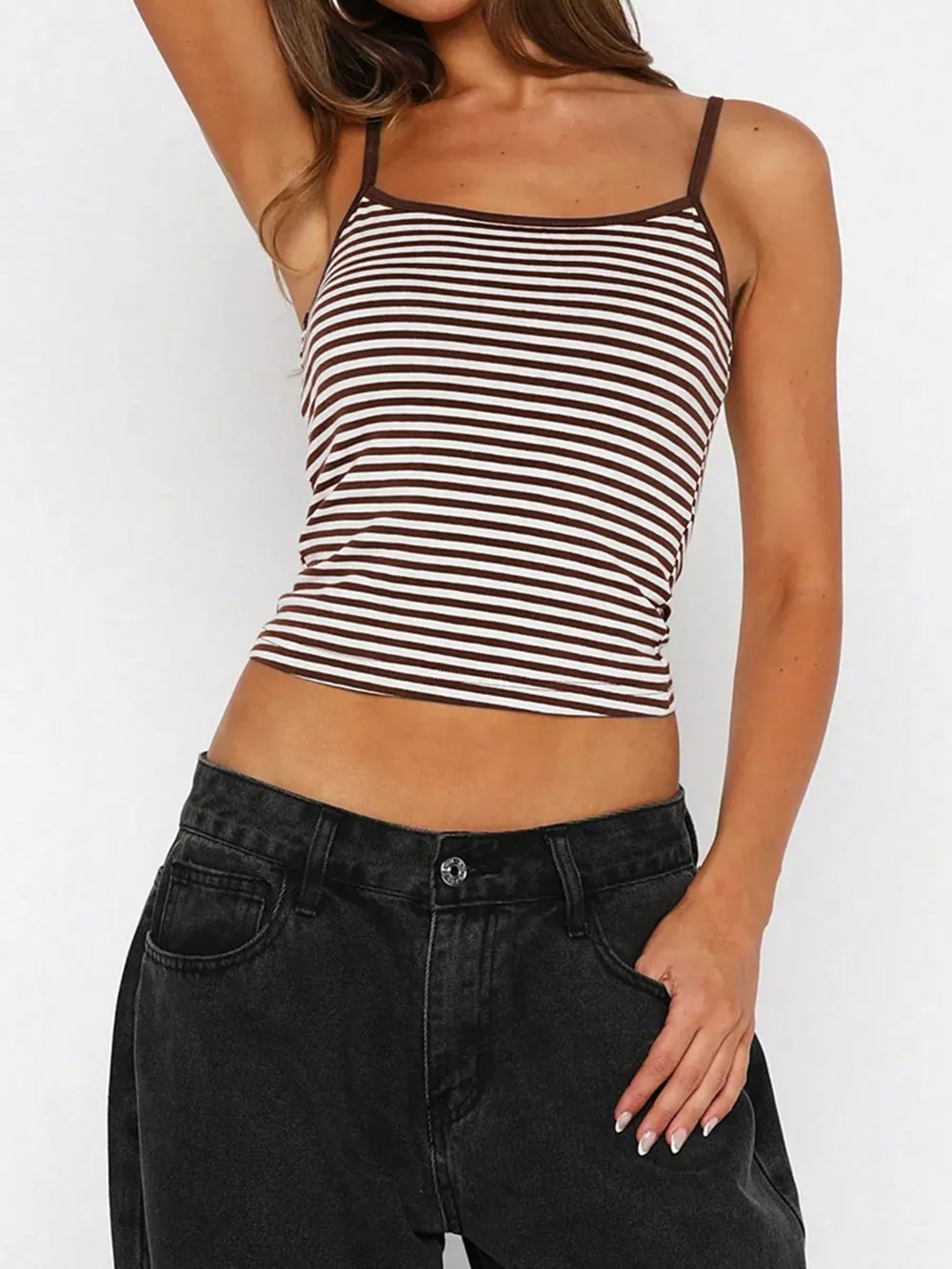 Striped Scoop Neck Cami, image 17
