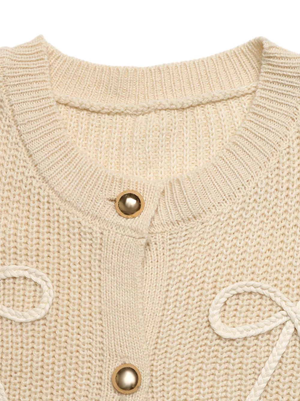 Bow Button Up Long Sleeve Cardigan, image 11