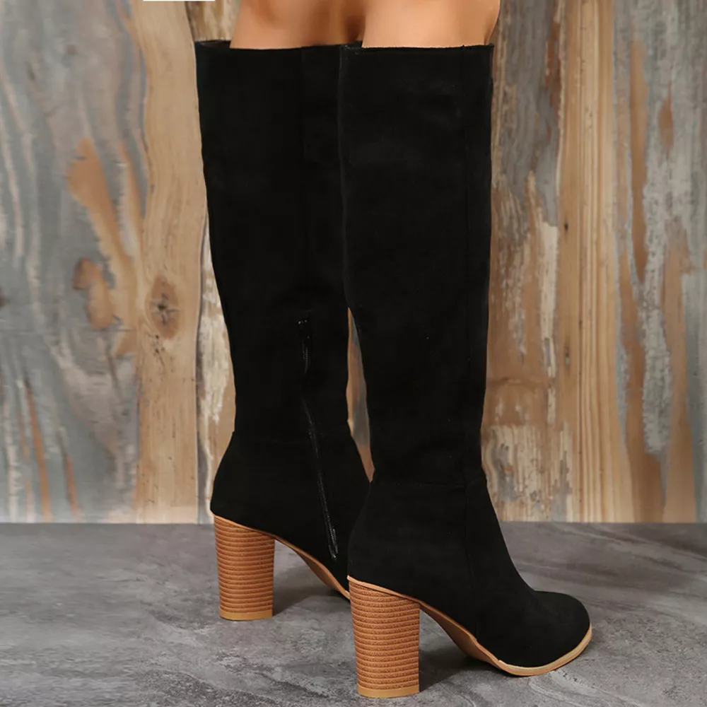 Point Toe Block Heels Boots, image 13