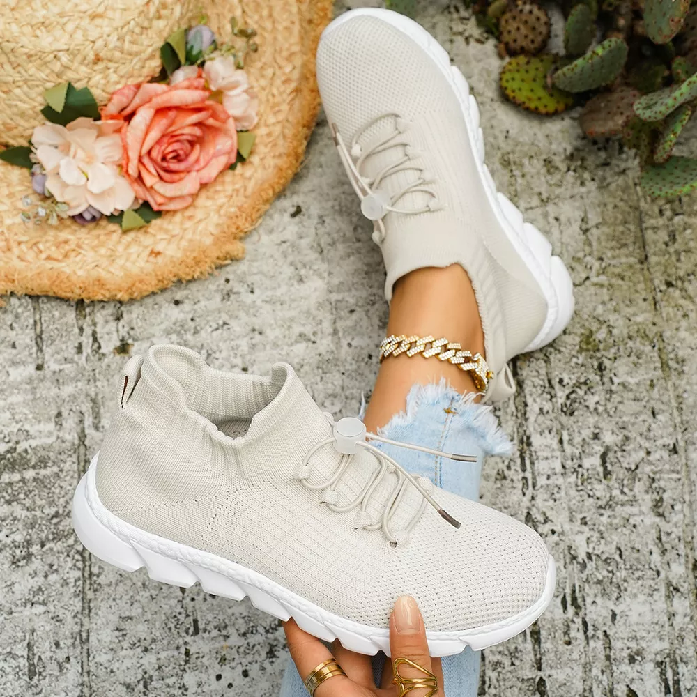 Round Toe Lace Up Sneakers, image 7