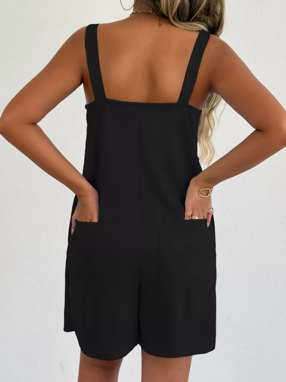 Sweetheart Neck Wide Strap Romper, image 9