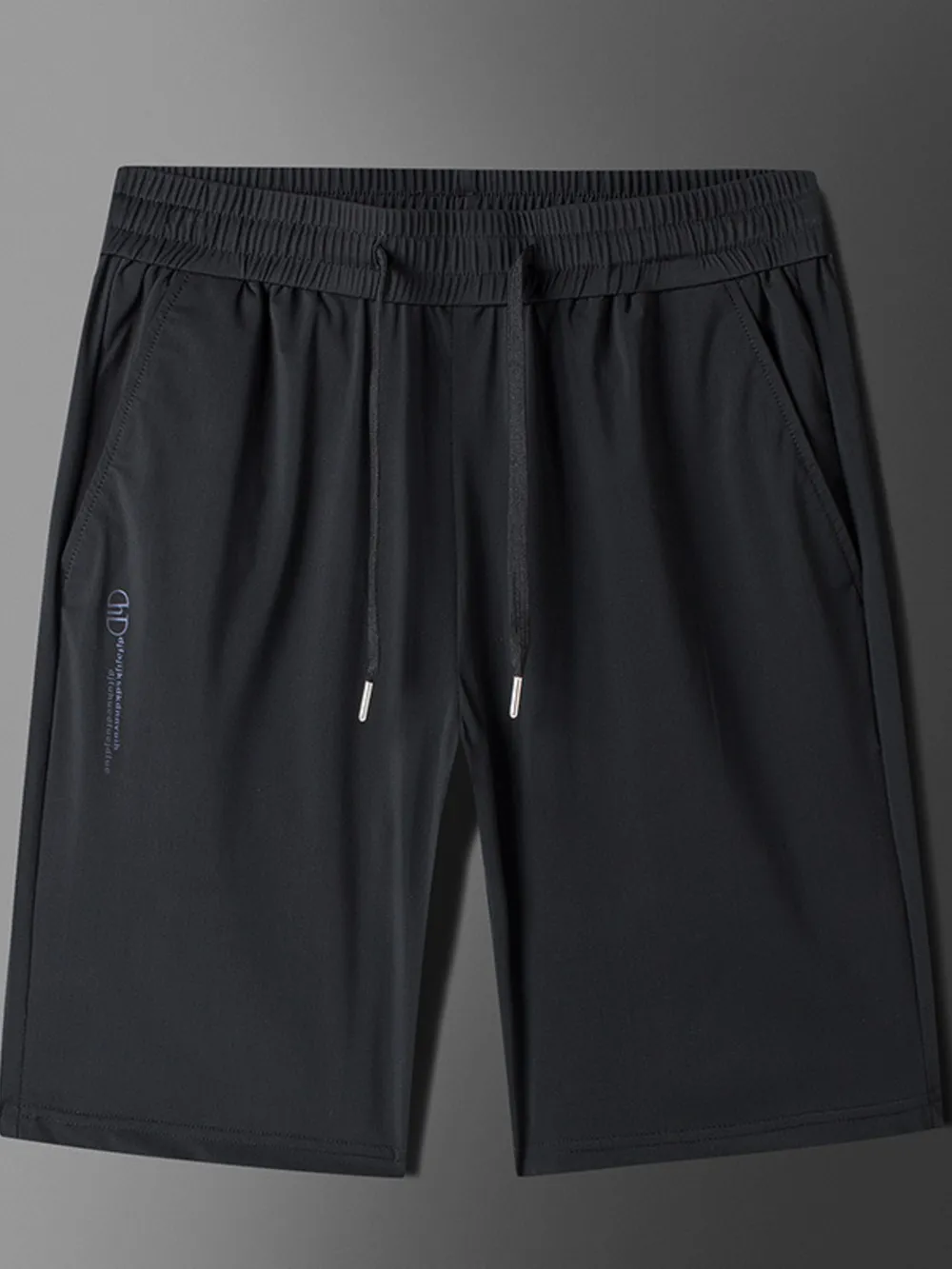 Men's Plus Size Drawstring Shorts with Pockets