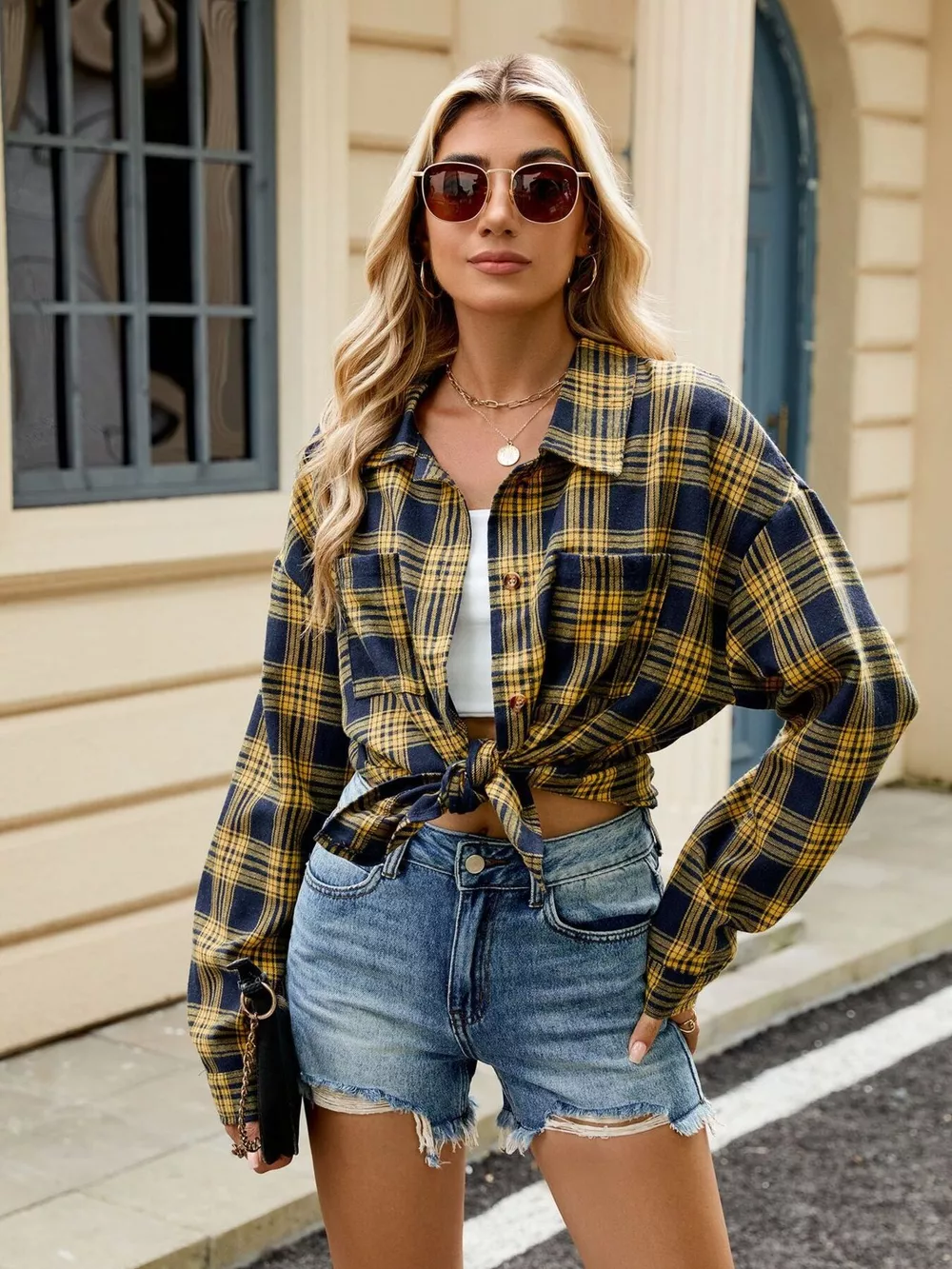Plaid Button Up Shirt, image 13