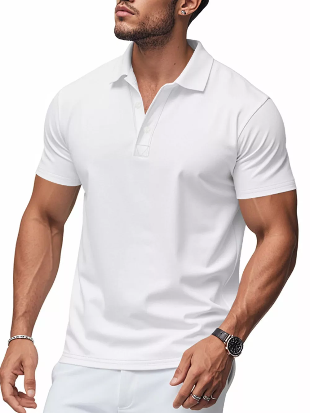 Men's Full Size Classic Fit Short Sleeve Polo Plus Size, image 11