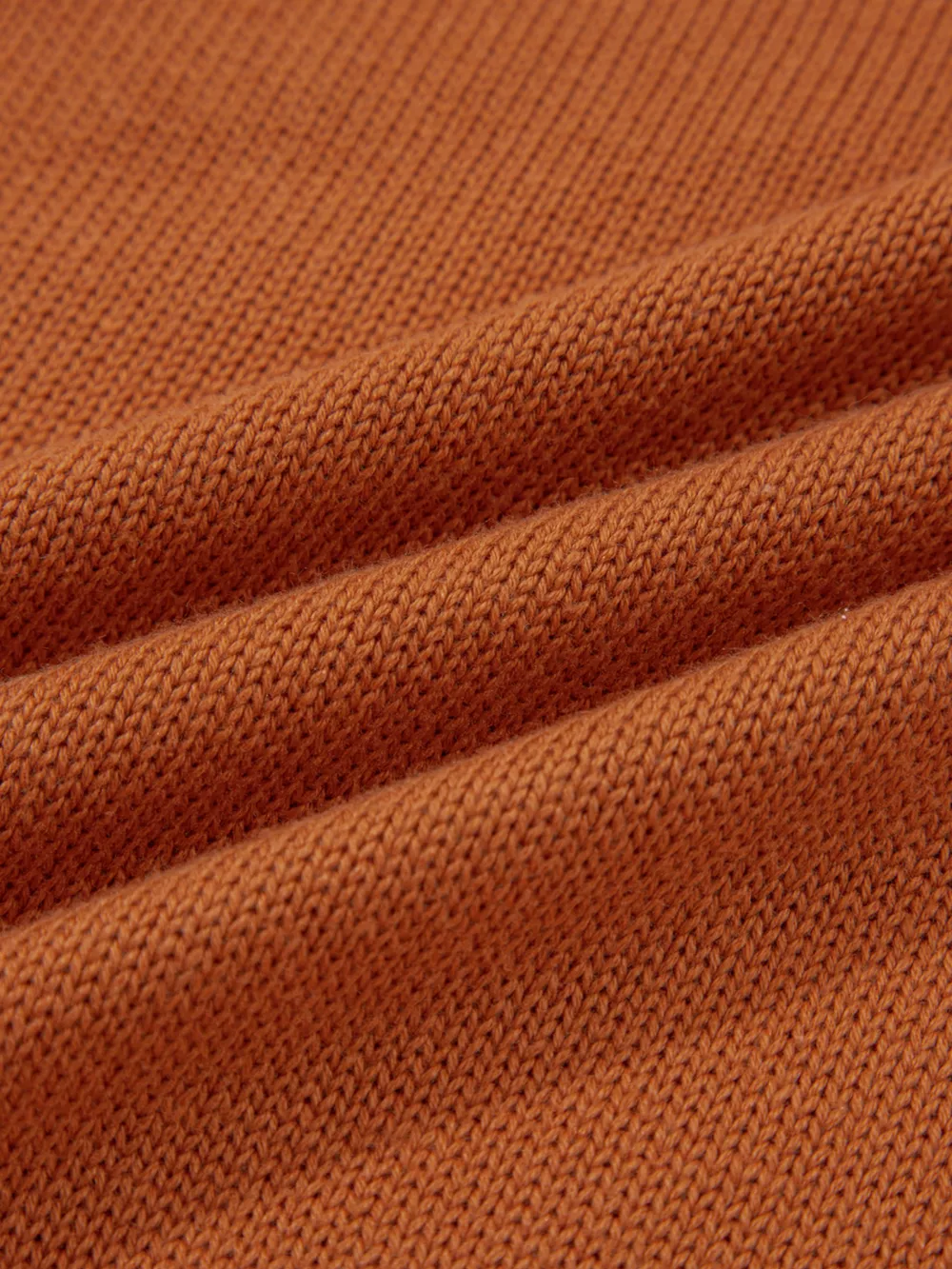 Solid Color Ribbed Trim Drop Shoulder Sweater, image 7