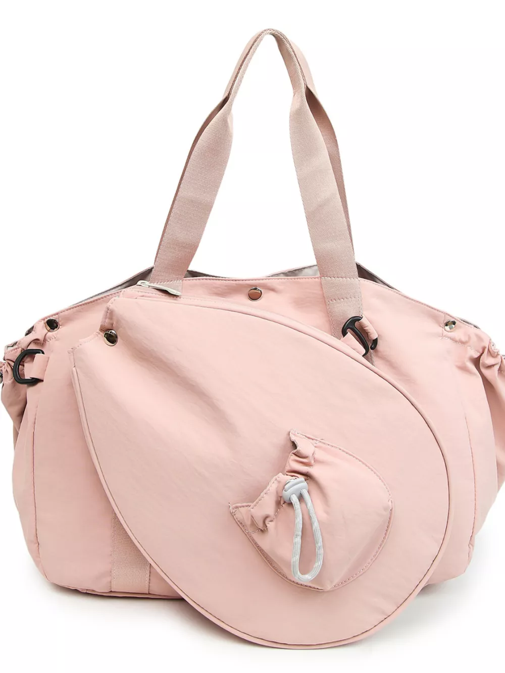 Sporty Duffel Bag with Integrated Racket Holder, image 5
