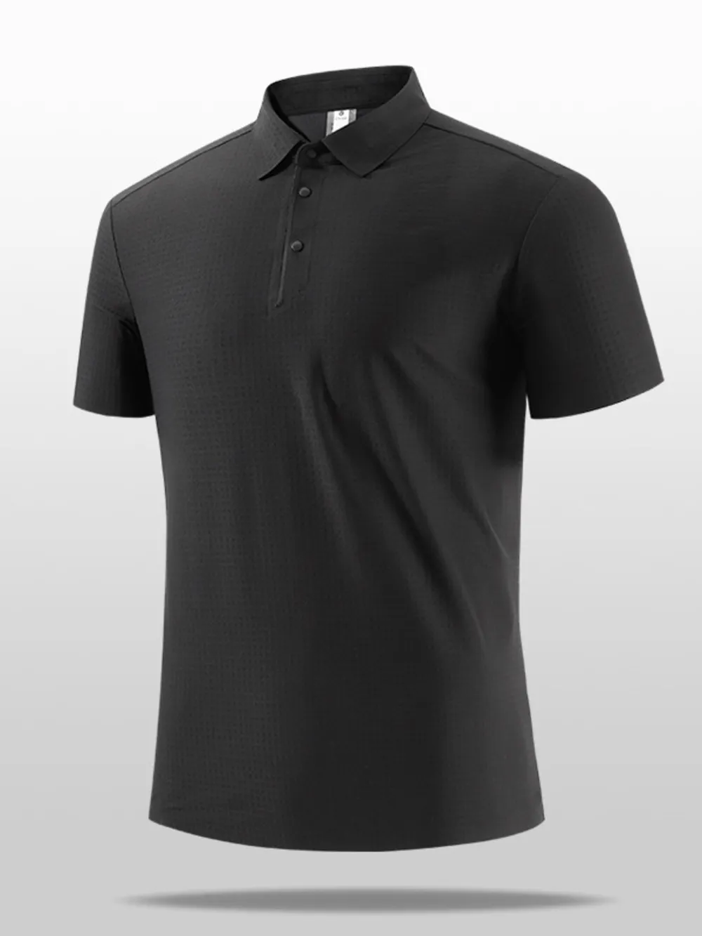 Men's Plus Size Short Sleeve Textured Polo