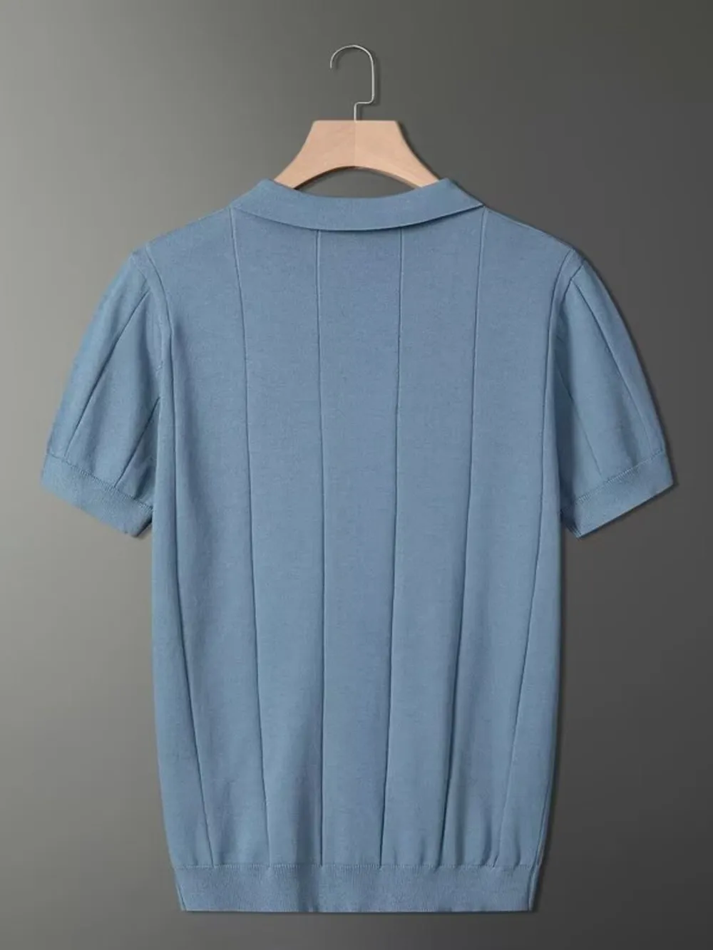 Men's Plus Size Collared Neck Short Sleeve Polo, image 8