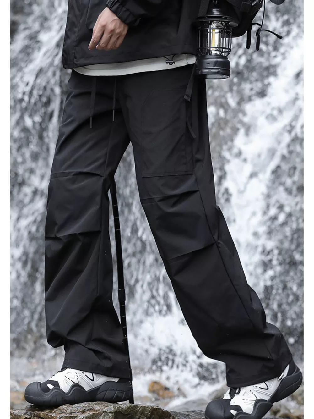 Men's Plus Size Loose Fit Multi-Pocket Cargo Pants, image 5