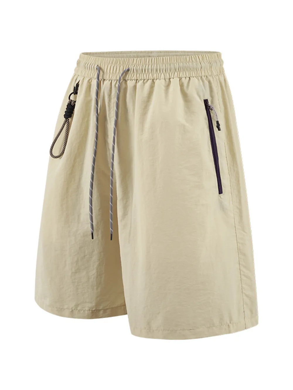 Men's Lightweight Drawstring Shorts with Zipper Pockets, image 19