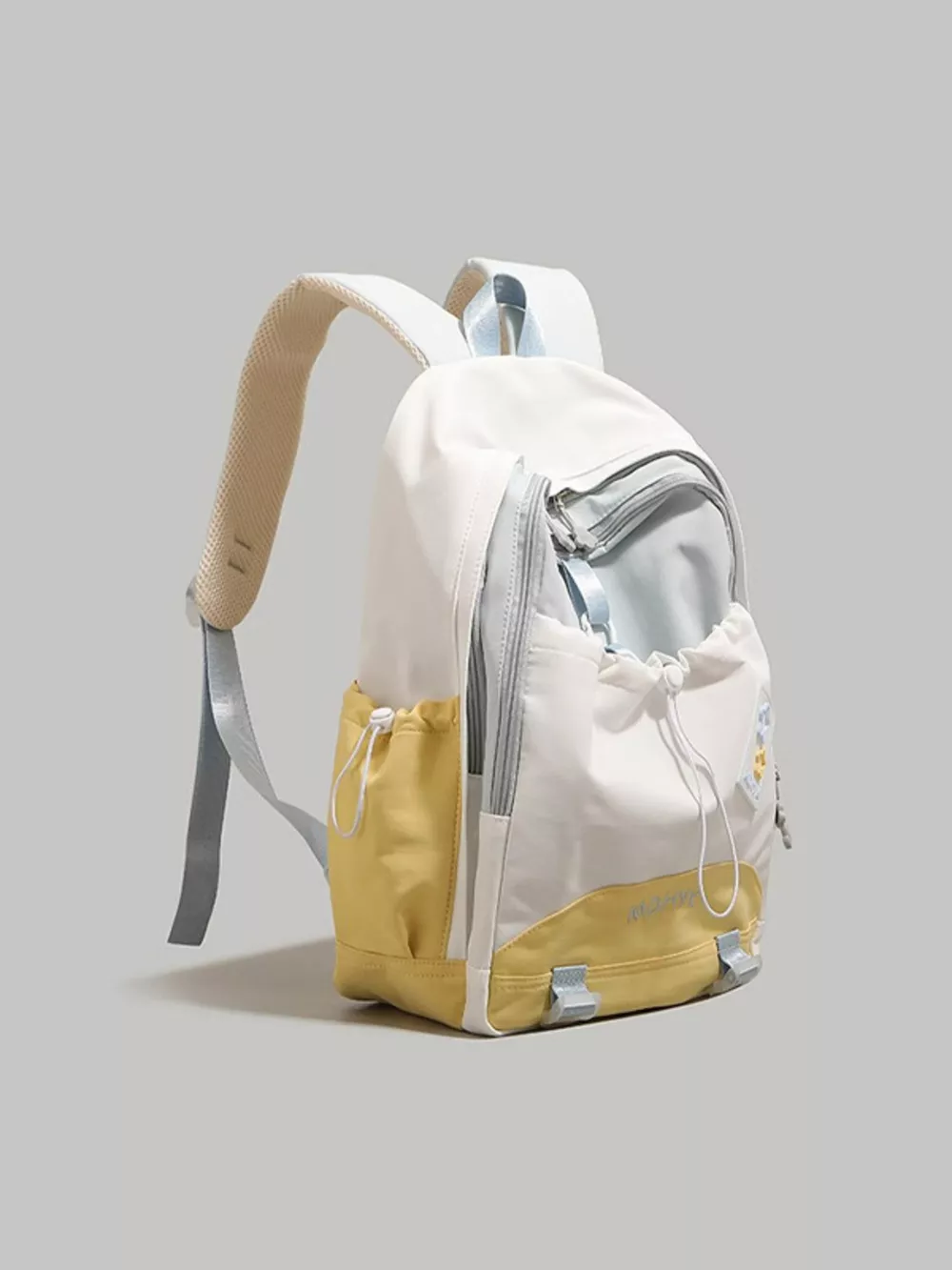 Color Block Drawstring Backpack Bag, image 7