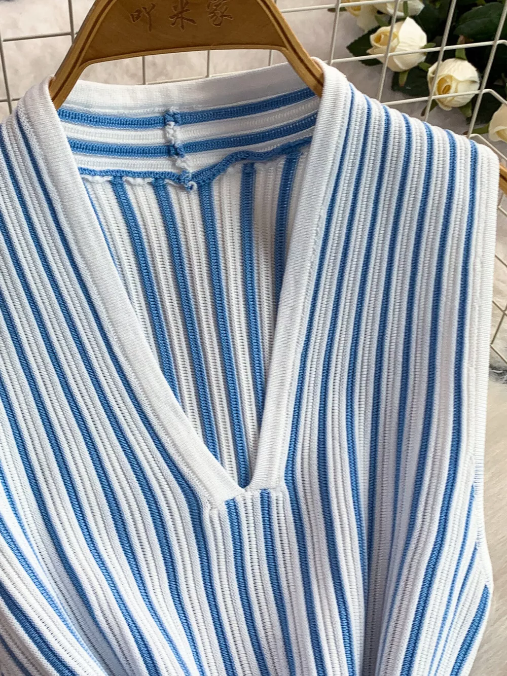 Striped Sleeveless Midi Dress, image 10