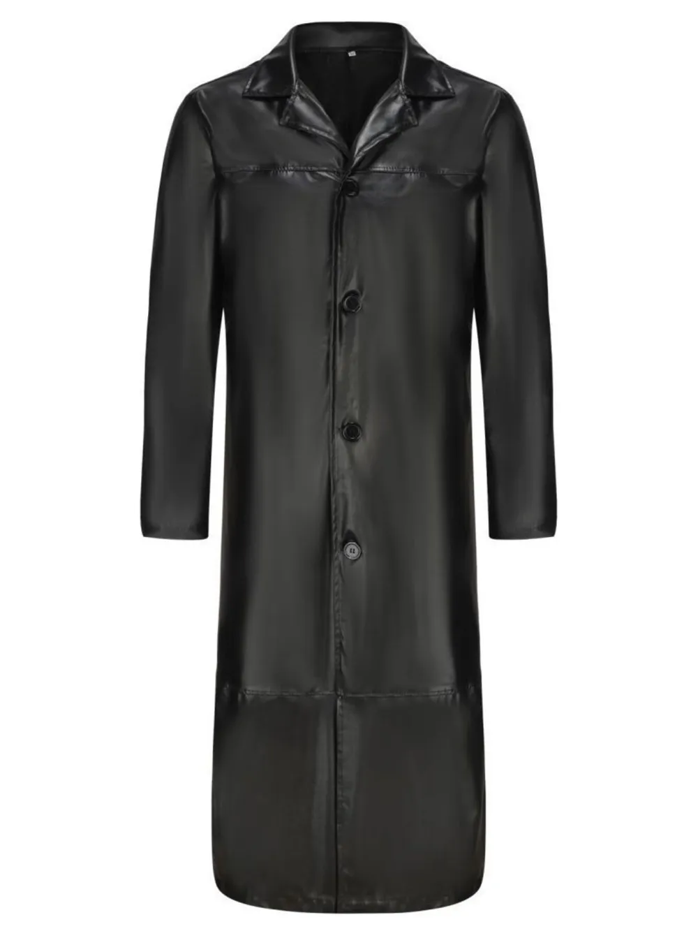 Men's Full Size Button Up Long Sleeve Longline Jacket Plus Size, image 2