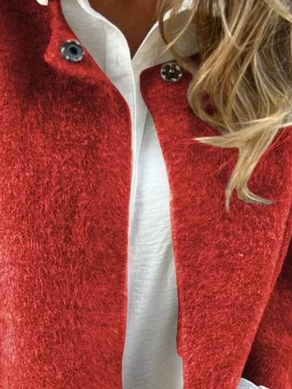 Full Size Solid Color Long Sleeve Outerwear Plus Size, image 16