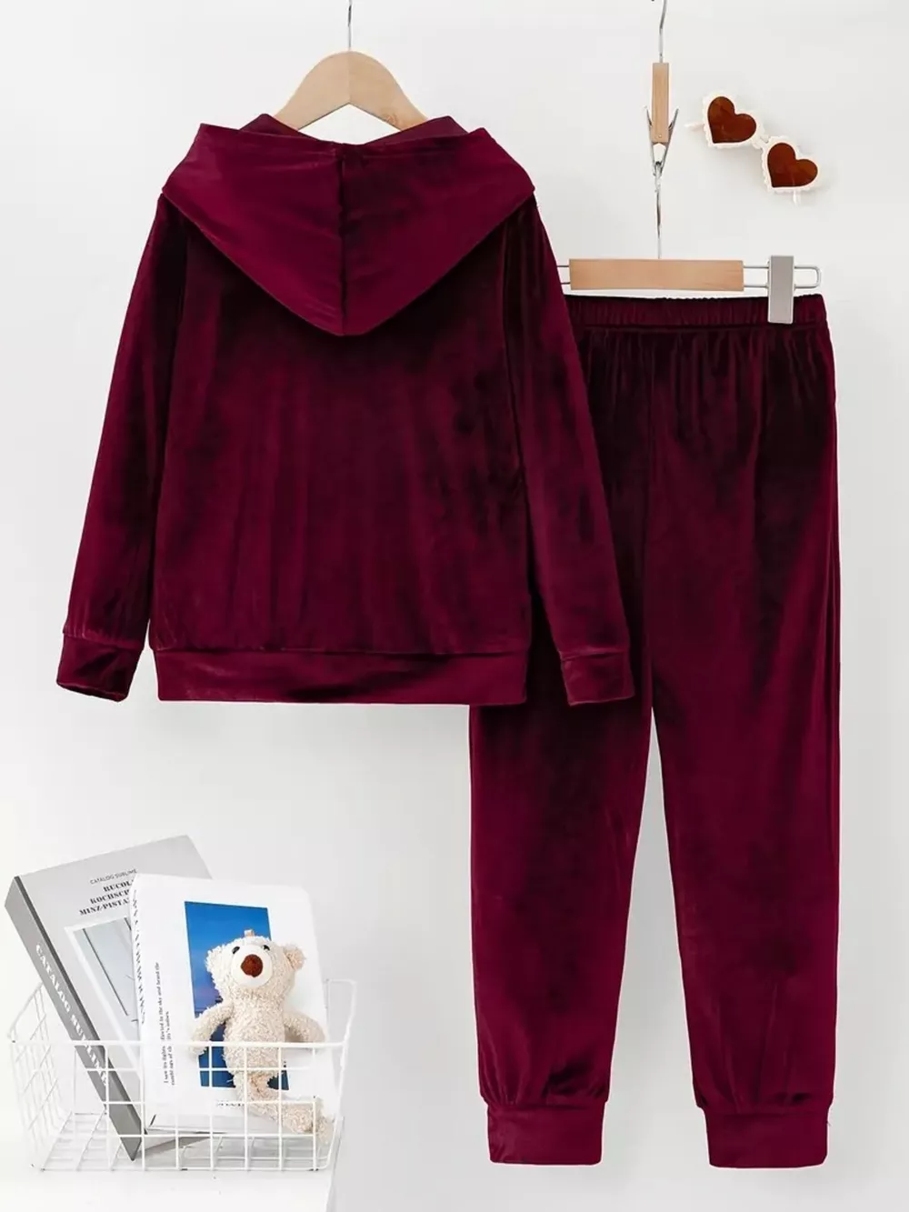 Full Size Velvet Hoodie and Pants Set Plus Size, image 18