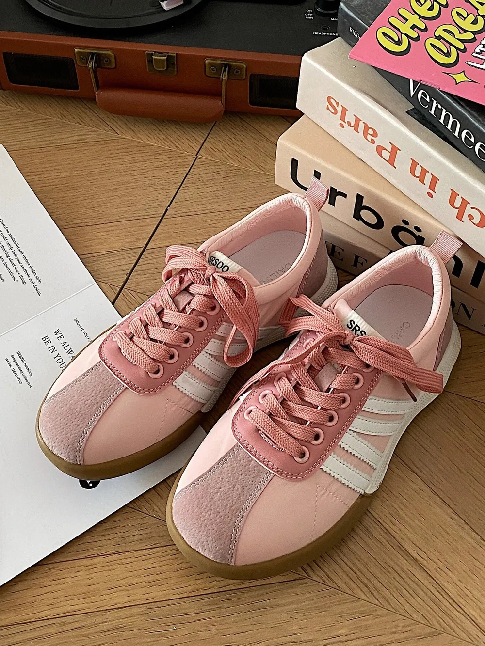 Striped Lace Up Sneakers, image 8